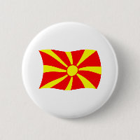 Makedonien Flagga Knapp