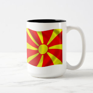 Makedonien Flagga Mugg