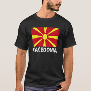 Makedonien Flagga Support Macedoniska People Women T Shirt