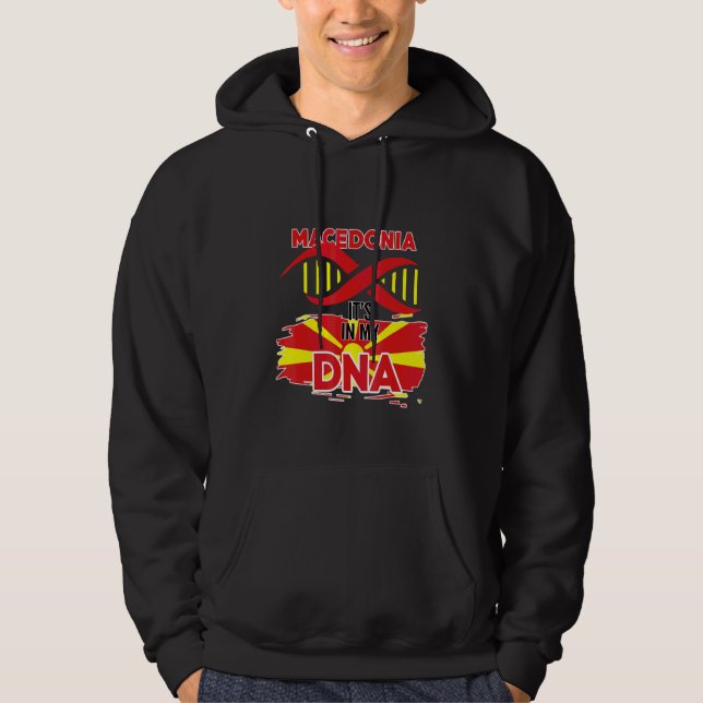 Makedonien i mitt blod hoodie (Framsida)