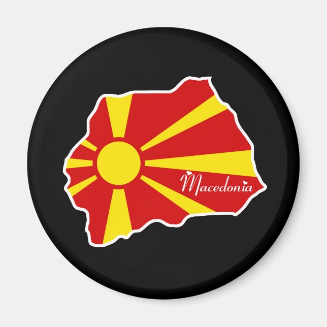 Makedonien Magnet (Framsidan)