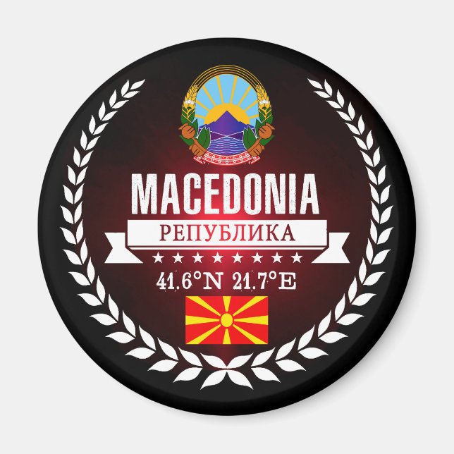 Makedonien Magnet (Framsidan)