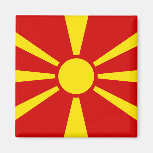 Makedonien (makedoniska), Flagga Magnet