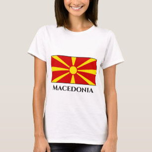Makedonien (makedoniska), Flagga T Shirt