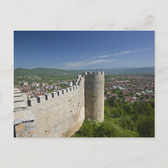 MAKEDONIEN, Ohrid. Car Samoil's fästning / Vykort (Framsida)