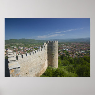 MAKEDONIEN, Ohrid. Car Samoil's slott / Poster