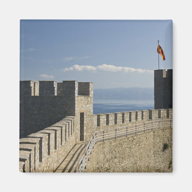 MAKEDONIEN, Ohrid. Car Samoil's slott - Slott 2 Magnet (Framsidan)