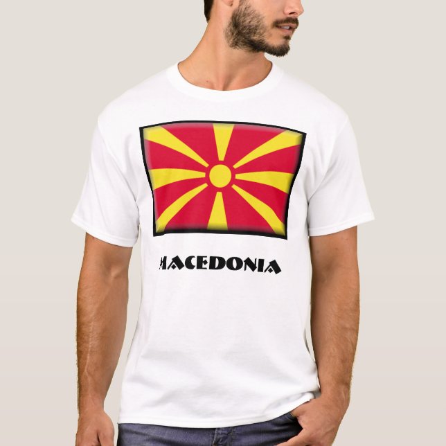Makedonien T-tröja Tee (Framsida)