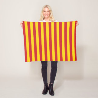 Makedonien Vietnam flagga rand land röd grönt p Fleecefilt