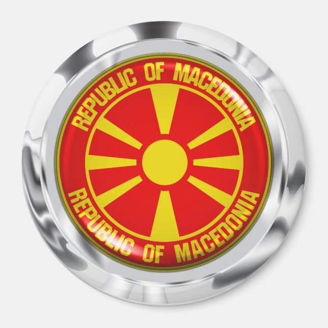 Makedoniska rundans emblem magnet (Framsidan)