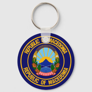 Makedoniska rundans emblem nyckelring
