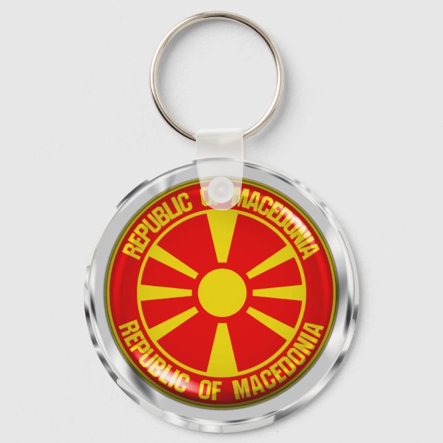 Makedoniska rundans emblem nyckelring (Framsida)