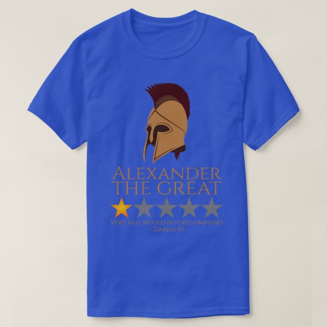 Makedonsk historia Alexander den Underbara persia  T Shirt (Design framsida)