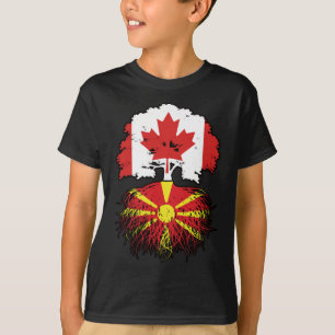 Makedonska kanadensiska kanadensiska Träd-rötter T Shirt