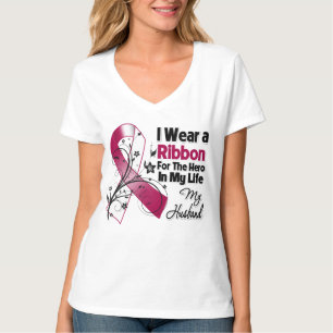 Makehjälte i min cancer för livhuvudnacke tee shirt