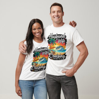 Makehus- och hustru-cruisingpartners för livet Par T Shirt