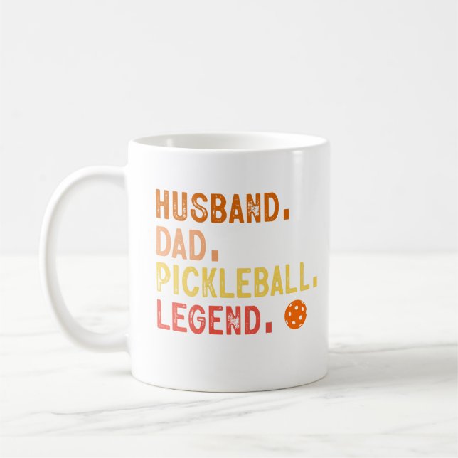 Makehus Pappa Pickelball Legend Gåva Kaffemugg (Vänster)