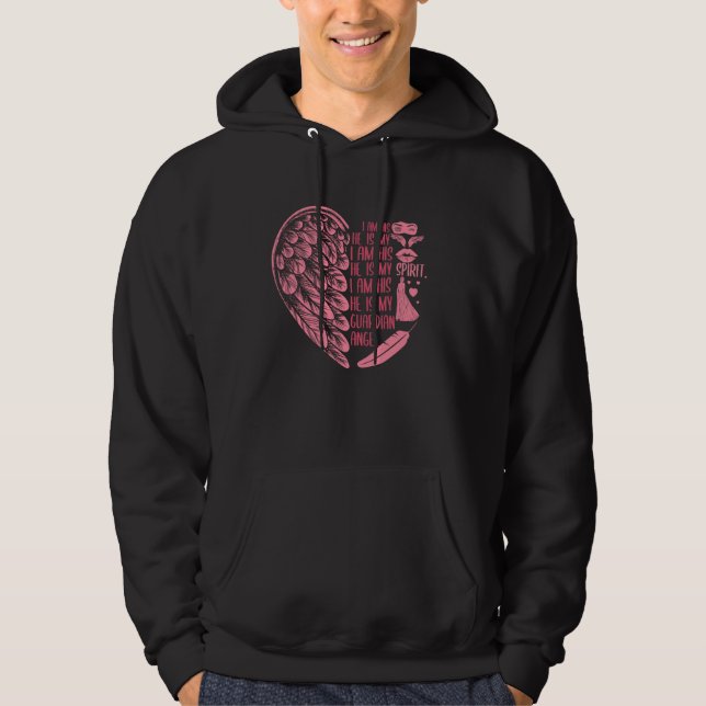 Makehus Vårdängel Änka Citat Änklings Hustru Jag Hoodie (Framsida)