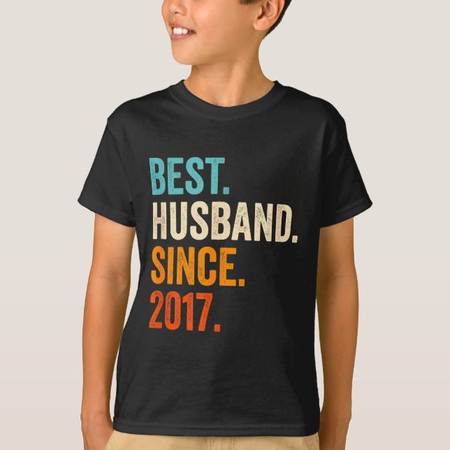 Makehusband sedan 2017 8:e bröllopet t shirt (Framsida)