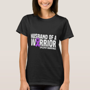 Makehusband Till En Krigare Lila Band Epilepsi Med T Shirt