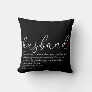 Makehusbands definition manus Rött kärlekshjärta Kudde