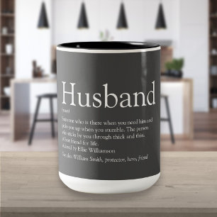 Makehusbandsdefinition Citat Modern Grå Två-Tonad Mugg