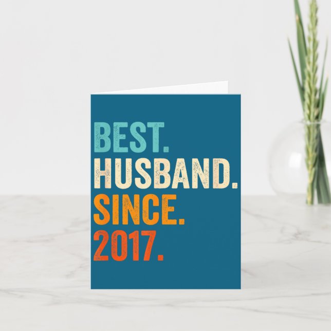 Makehusbonde Sedan 2017 8:e Bröllopsdesign Kort (Framsida)