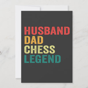 Makehusfar Legendarisk Schack Skämt Fars Dag Retro Inbjudningar