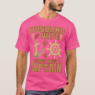 Makehusfrun Kryssning Partners Han är min kapten T Shirt