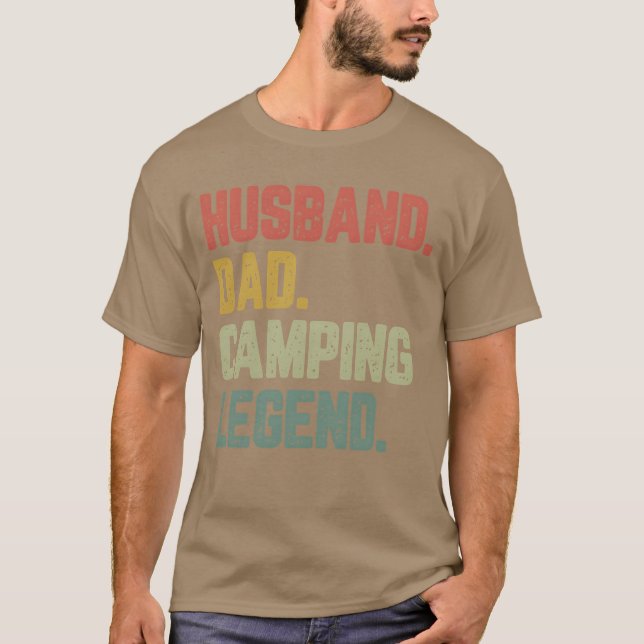 Makehuslegend Camping Rollig Pappa Tjej T Shirt (Framsida)