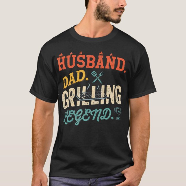 Makehuslegend Grilling Legend Bbq Grillning T Shirt (Framsida)
