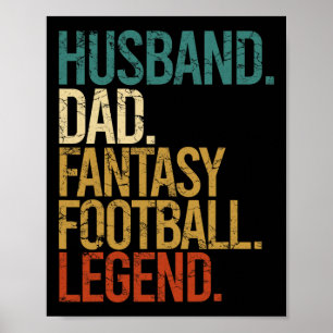 Makehuslegend i Fantasy Football Roligt för Män Re Poster