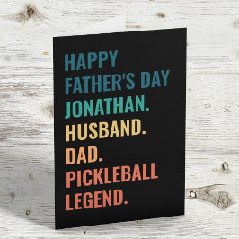 Makehuslegend inom Pickleball Anpassad Fars Dag Helgkort