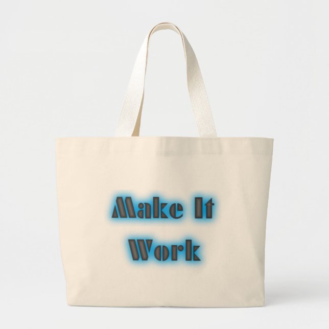 makeiworkBLUE3BIGGER Jumbo Tygkasse (Framsidan)