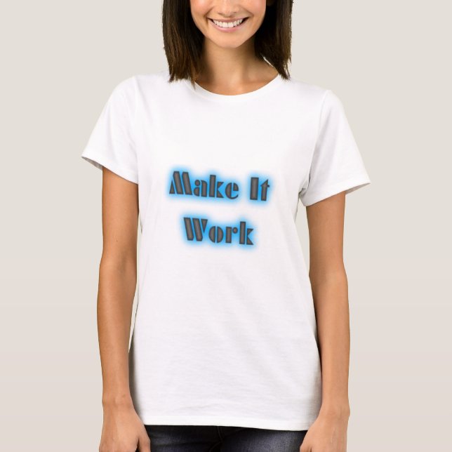 makeiworkBLUE3BIGGER T-shirt (Framsida)