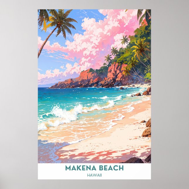 Makena Beach, Hawaii Poster (Framsidan)