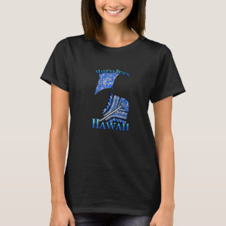 Makena Beach Hawaii Vacation Tribal Stingray T Shirt