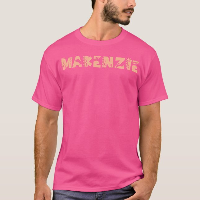 Makenzie Personlig Boys Dinosaur t Rex Cute Cus Shirt (Framsida)