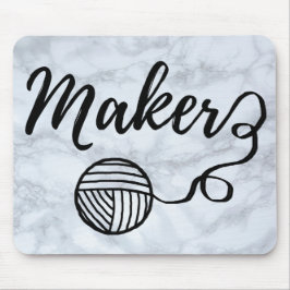 Maker Crafts & Yarn Typography Faux Marble Struktu Musmatta