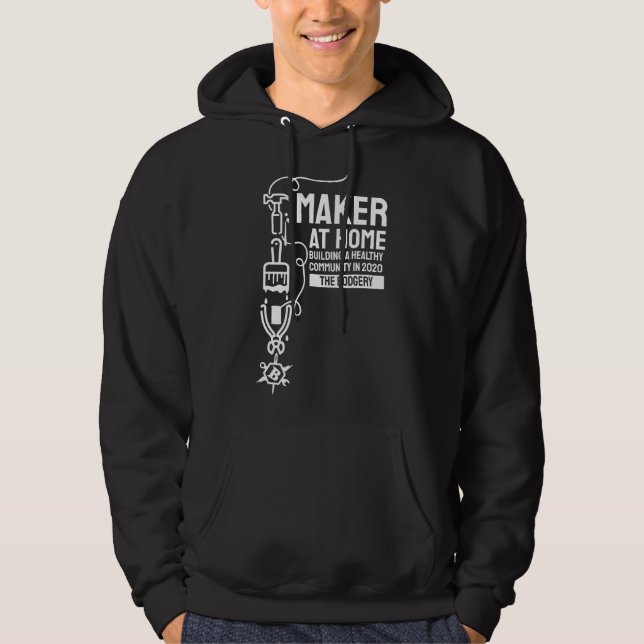 Maker i hemdesign 4 Söt fartyg Hoodie (Framsida)