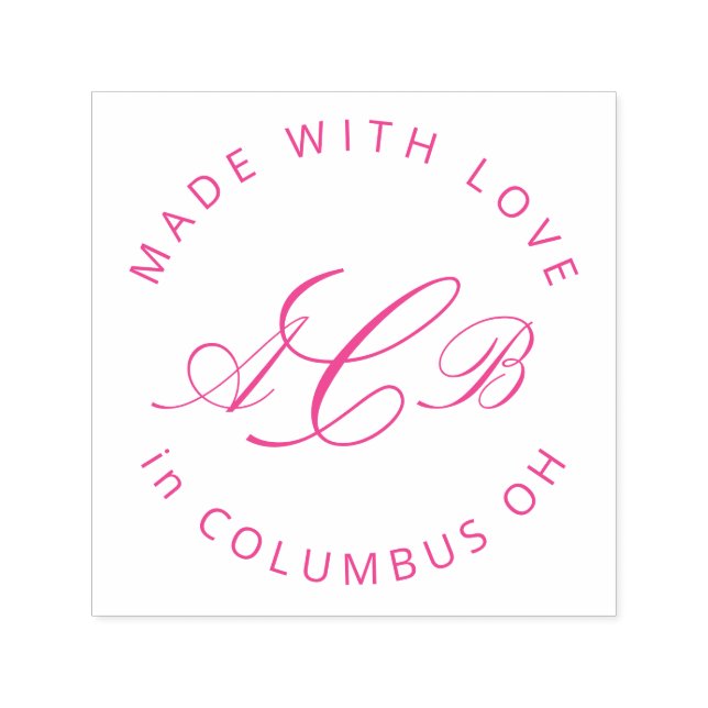 Maker Initialer Small Business Självfärgande Stämpel (Design)