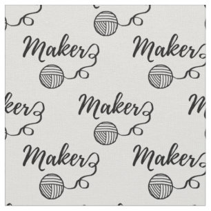 Maker ・ Typografi av garn och hantverk Tyg