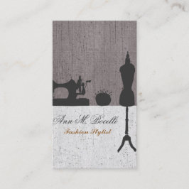 Makers Retro Sewing Mode Vintage Mannequin Visitkort