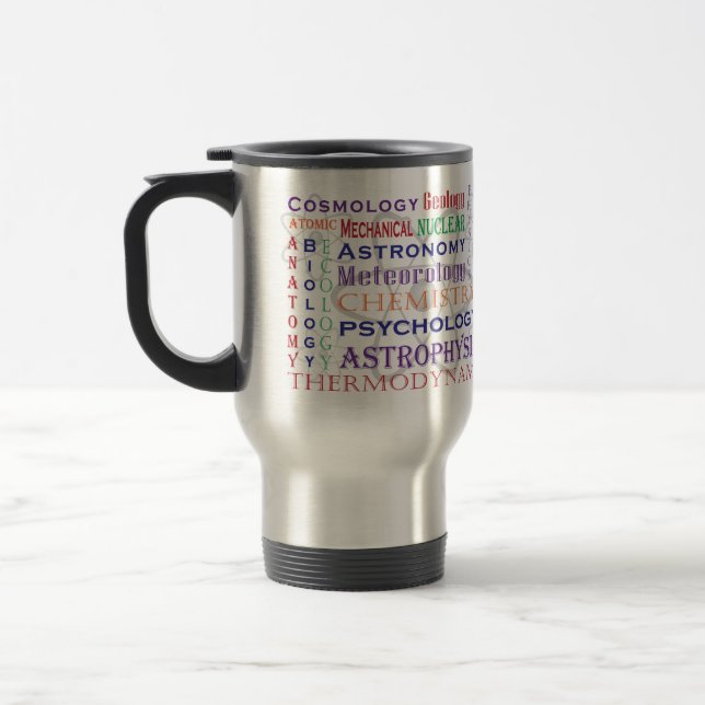#MakeScienceCoolAgain - vetenskapskaffemugg Resemugg (Vänster)