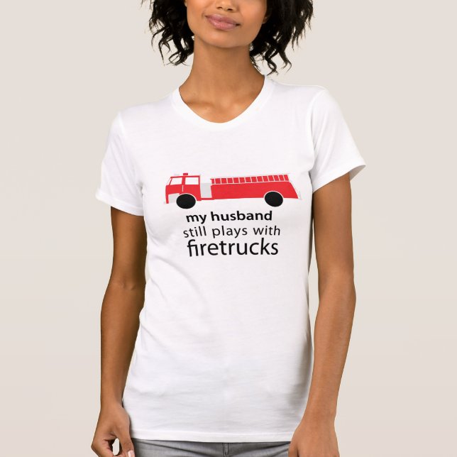 Makestillbildlekar med Firetrucksskjortan T Shirt (Framsida)