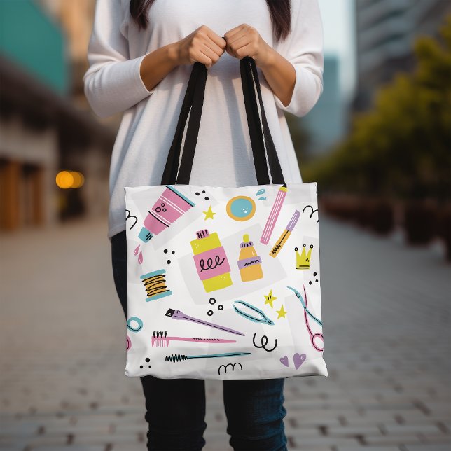 Makeup Älskare Pastel Cosmetics Beauty-tillbehör Tygkasse (Skapare uppladdad)