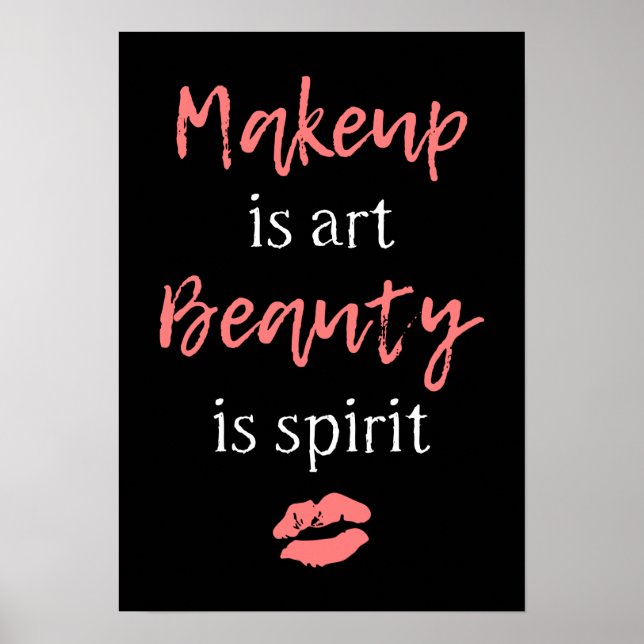 Makeup är konst Beauty. Poster (Framsidan)