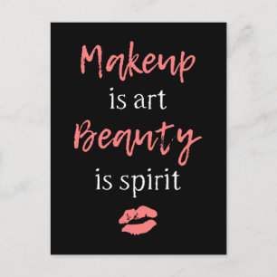 Makeup är konst Beauty. Vykort
