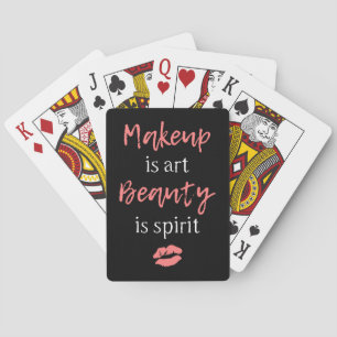 Makeup är konstskönhet är anden casinokort