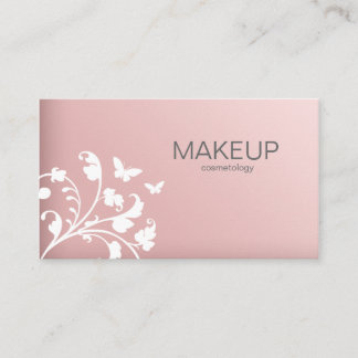 Makeup Artist Affärskort Flower Rosa Visitkort